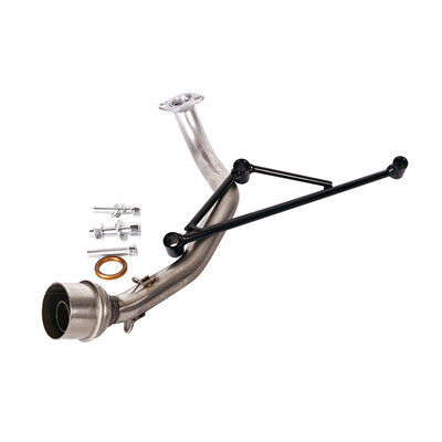 Skirta Yamaha GY6 125 GY6-150 visiems metams motociklo išmetimo sistemos priekinės antraštės vamzdis vidurinis jungties vamzdis nerūdijantis plienas