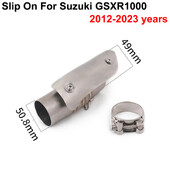 Slip On pentru SUZUKI GSX-R1000 GSXR1000 2012 - 2023 Țesătură de eșapament pentru motocicletă țeavă de legătură mijlocie Modificare tub tobe de evacuare 51MM inoxidabil