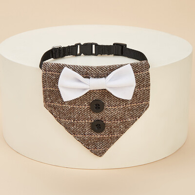 Helovino kalėdinė katė Graži peteliškė trikampis šalikas Apykaklės mados kostiumas naminiams gyvūnėliams trikampis šalikas