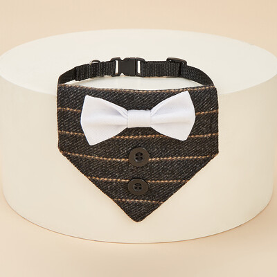 Helovino kalėdinė katė Graži peteliškė trikampis šalikas Apykaklės mados kostiumas naminiams gyvūnėliams trikampis šalikas