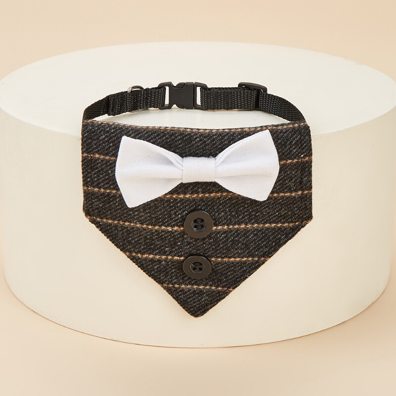 Helovino kalėdinė katė Graži peteliškė trikampis šalikas Apykaklės mados kostiumas naminiams gyvūnėliams trikampis šalikas