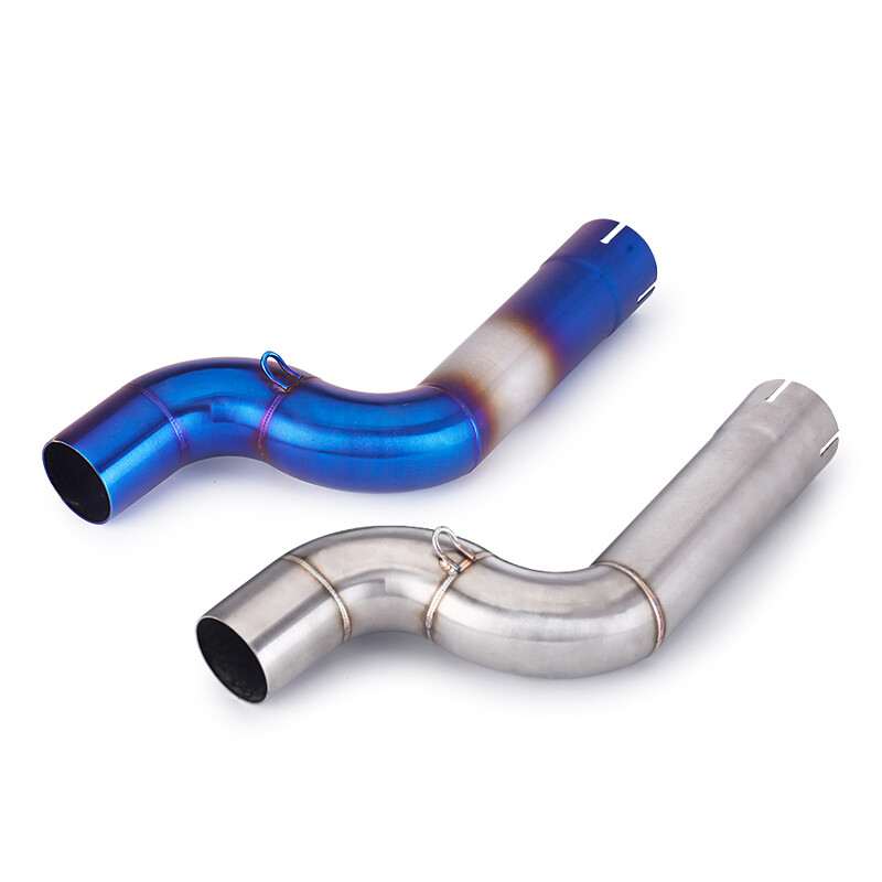 Užslyskite BMW F900 F900R F900XR motociklo išmetamųjų dujų modifikuotas duslintuvas Escape Moto Tube vidurinės jungties vamzdis