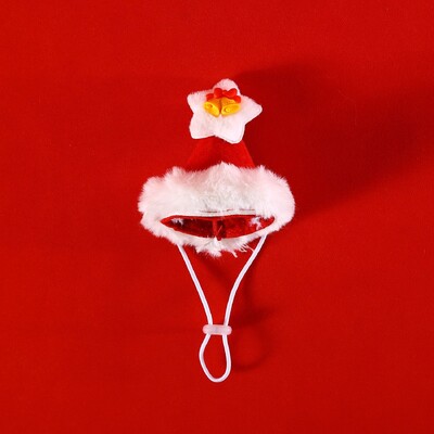 Naminių gyvūnėlių kalėdinė skara Reguliuojama apykaklė Miela katės megzta juostele Kalėdų Senelio skara Šventinė dovana gyvūnėliui Laimingų Naujųjų Metų naminių gyvūnėlių plaukų aksesuarai