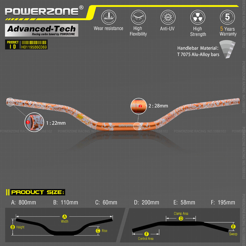 Pelēka alumīnija 28mm 1-1/8" stūre motocikliem moto MX CR CRF CRM XR YZ YZF WR WRF DR DRX RM RMZ EX 85 125 200 250 400 650