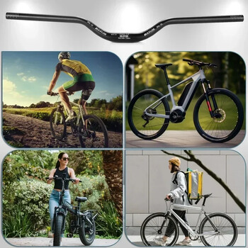 BUCKLOS MTB Handlebar 580/620/720/780MM Bicycle Swallow Handlebar 25,4MM 31,8mm Mountain Bike Handle Bar Bar Aluminium Riser Bar