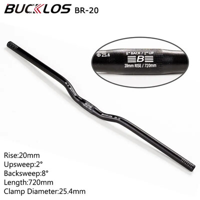 Кормило BUCKLOS MTB 580/620/720/780MM Кормило за велосипед тип лястовица 25.4MM 31.8MM Дръжка за планински велосипед Алуминиева щанга