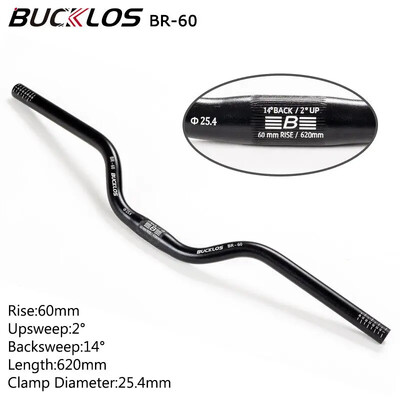 Кормило BUCKLOS MTB 580/620/720/780MM Кормило за велосипед тип лястовица 25.4MM 31.8MM Дръжка за планински велосипед Алуминиева щанга