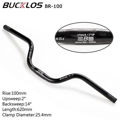 Кормило BUCKLOS MTB 580/620/720/780MM Кормило за велосипед тип лястовица 25.4MM 31.8MM Дръжка за планински велосипед Алуминиева щанга