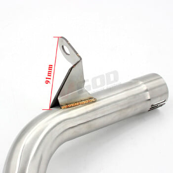 Για BMW F850GS F750GS 850 F850 F750 GS 51mm Μοτοσικλέτα Slip-On Middle Link Pipe Escape Moto Exhaust Elbow Bike Racing Motorcross