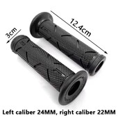 2 bucăți 7/8 "22mm mânere universale pentru mâner pentru motociclete CNC aluminiu + cauciuc roșu albastru aur mâner pentru ghidon pentru scuter E-bike motocicletă