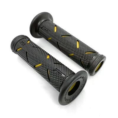 2 bucăți 7/8 "22mm mânere universale pentru mâner pentru motociclete CNC aluminiu + cauciuc roșu albastru aur mâner pentru ghidon pentru scuter E-bike motocicletă
