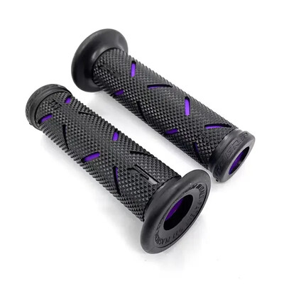 2 bucăți 7/8 "22mm mânere universale pentru mâner pentru motociclete CNC aluminiu + cauciuc roșu albastru aur mâner pentru ghidon pentru scuter E-bike motocicletă