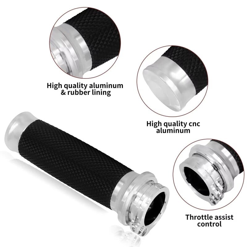 Motociklo 1'' 25 mm vairo rankena Rankena Rankenos rankenos rankenos CNC juodos/chrominės, skirtos Harley Sportster XL XR Dyna Softail Touring VRSC