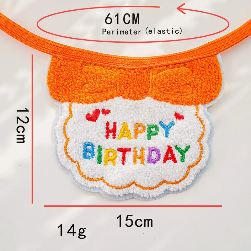 Haine pentru câini pentru pisici, bavetă și pălărie de petrecere, mini câine, eșarfă reglabilă pentru băiat, costum aniversare pentru animale de companie, accesorii pentru animale de companie