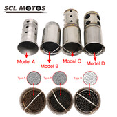 SCL MOTOS universalus 50,8 mm 60 mm motociklo priekinis katalizatorius DB Killer nuimamas duslintuvas motociklo išmetimo duslintuvui Naujas