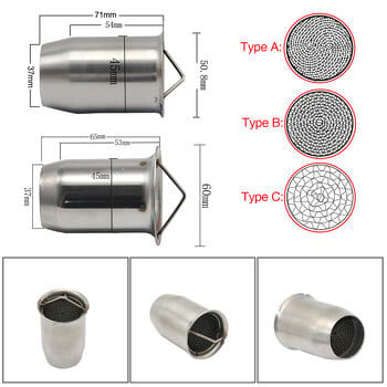 SCL MOTOS Universal 50,8 mm 60 mm μπροστινός καταλύτης μοτοσυκλέτας DB Killer αφαιρούμενος σιγαστήρας για σιγαστήρα εξάτμισης μοτοσικλετών Νέο