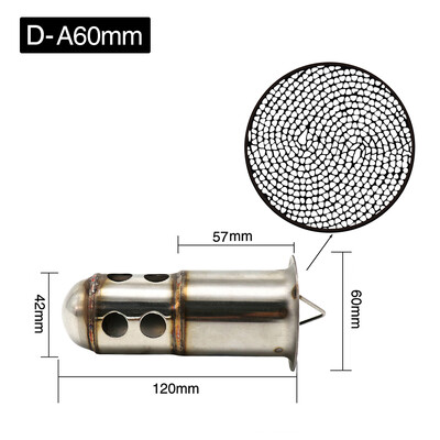 SCL MOTOS universalus 50,8 mm 60 mm motociklo priekinis katalizatorius DB Killer nuimamas duslintuvas motociklo išmetimo duslintuvui Naujas