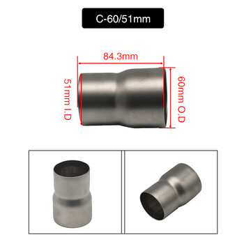 SCL Racing Universal Motorcycle Exhaust Echappement Moto Adapters Adapter Adapter 38-51mm 51-60mm 61-51mm Pipe Adapter Connector