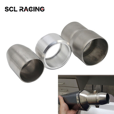 SCL Racing Universal Motorcycle Exhaust Echappement Moto Exhaust Pipe Adapters 38-51mm 51-60mm 61-51mm Pipe Adapter Connector