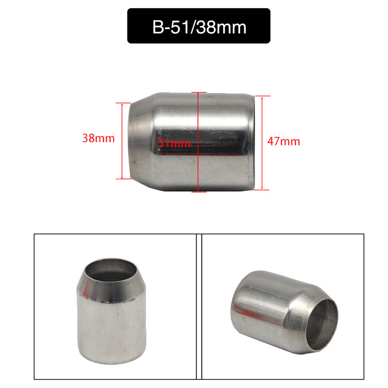 „SCL Racing“ universalus motociklo išmetimo vamzdžio lizdas „Moto“ išmetimo vamzdžio adapteriai 38–51 mm 51–60 mm 61–51 mm vamzdžio adapterio jungtis