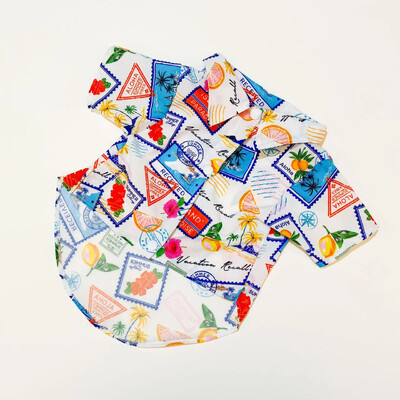 Pet Beach Wear Cămașă hawaiană Pet Dog Cat Four Seasons Shirt Materiale de îmbrăcăminte