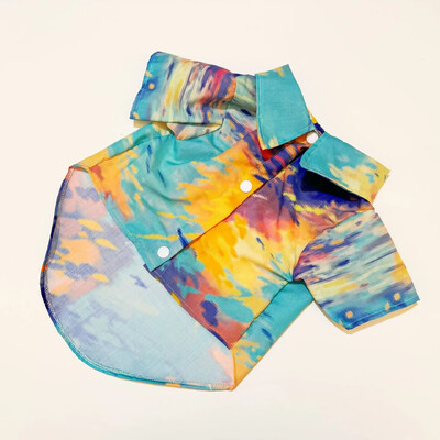 Pet Beach Wear Cămașă hawaiană Pet Dog Cat Four Seasons Shirt Materiale de îmbrăcăminte