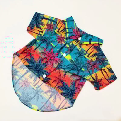 Pet Beach Wear Cămașă hawaiană Pet Dog Cat Four Seasons Shirt Materiale de îmbrăcăminte