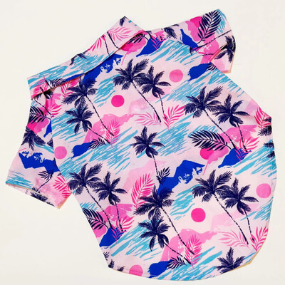 Pet Beach Wear Cămașă hawaiană Pet Dog Cat Four Seasons Shirt Materiale de îmbrăcăminte