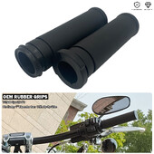 Guminės rankenos, neslystančios rankenos strypas, 1" (25 mm) vairas, skirtas Harley Road King Electra Glide Sport V-Rod Muscle CVO Street Bob