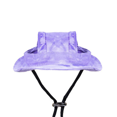 Pălărie pentru animale de companie în stil vopsit prin cravată, cu orificiu pentru ureche, pălărie pentru plajă pentru câine, pălărie de soare, accesorii pentru pisici, șapcă de soare, aprovizionare de pălărie în aer liber pentru animale de companie pentru