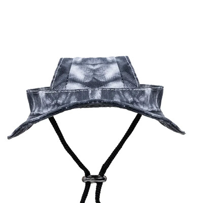 Pălărie pentru animale de companie în stil vopsit prin cravată, cu orificiu pentru ureche, pălărie pentru plajă pentru câine, pălărie de soare, accesorii pentru pisici, șapcă de soare, aprovizionare de pălărie în aer liber pentru animale de companie pentru