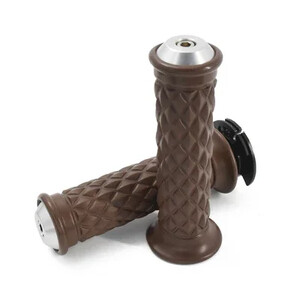 Naujos universalios 7/8 colių 22 mm neslystančios senovinių motociklų kavinės lenktynininkų guminės rankenos rankenos su „Blance Block“