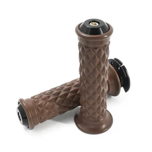 Naujos universalios 7/8 colių 22 mm neslystančios senovinių motociklų kavinės lenktynininkų guminės rankenos rankenos su „Blance Block“