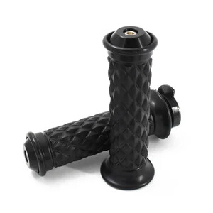 Naujos universalios 7/8 colių 22 mm neslystančios senovinių motociklų kavinės lenktynininkų guminės rankenos rankenos su „Blance Block“