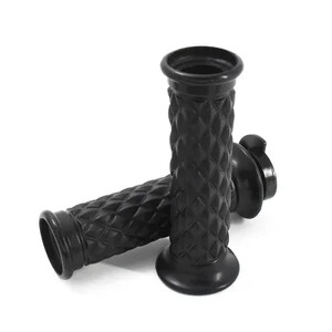 Naujos universalios 7/8 colių 22 mm neslystančios senovinių motociklų kavinės lenktynininkų guminės rankenos rankenos su „Blance Block“