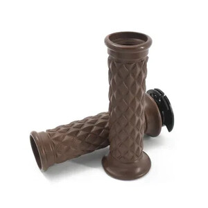 Naujos universalios 7/8 colių 22 mm neslystančios senovinių motociklų kavinės lenktynininkų guminės rankenos rankenos su „Blance Block“