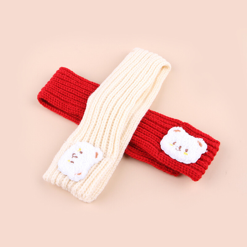 Animacinio filmo meškiuko spausdinimas kačių šunų šalikas, apsaugantis nuo atsiskyrimo naminių gyvūnėlių kaklo šalikas mažiems šunims šuniukas kačiukas Naujųjų metų Kalėdų dovanos