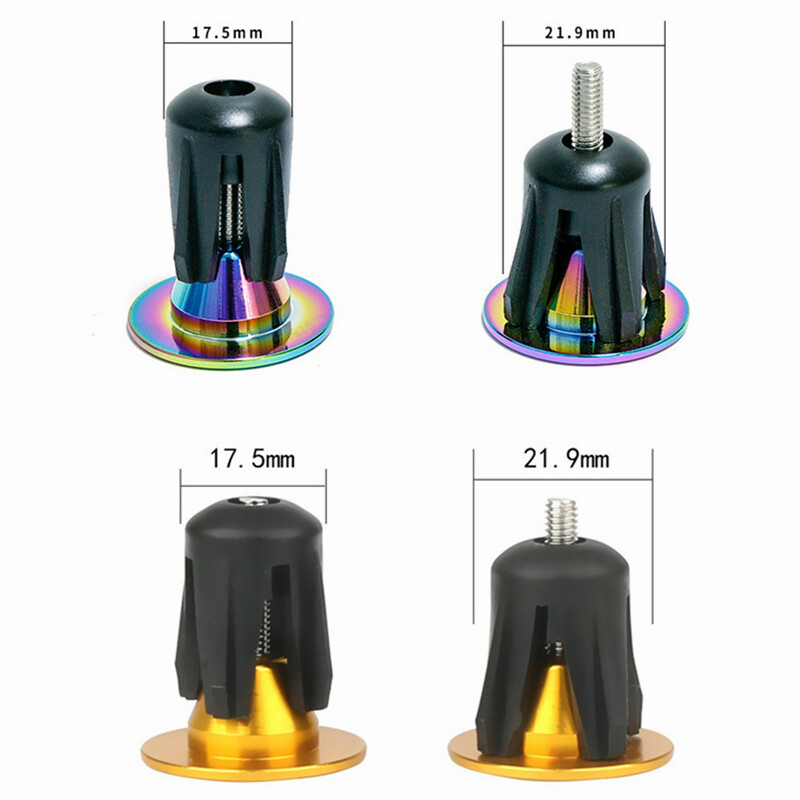 1 pár kerékpár markolat kormányrúd végsapka alumínium ötvözet kormányrúd fogantyúk dugós sapkák MTB kerékpár kormányhoz országúti kerékpáros tartozék