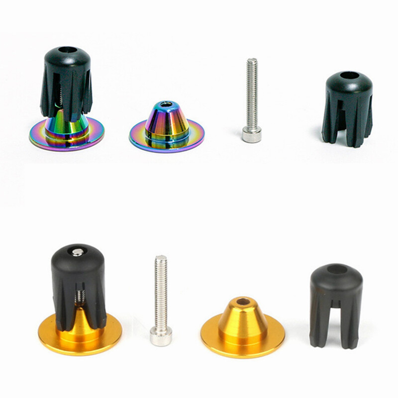 1 pár kerékpár markolat kormányrúd végsapka alumínium ötvözet kormányrúd fogantyúk dugós sapkák MTB kerékpár kormányhoz országúti kerékpáros tartozék