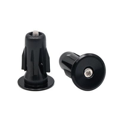 Dviračio rankenos vairo antgalio dangtelis aliuminio lydinio užraktas MTB kalnų dviračių rankenos rankenos rankenos galinės kištukai, juodi dviračio priedams