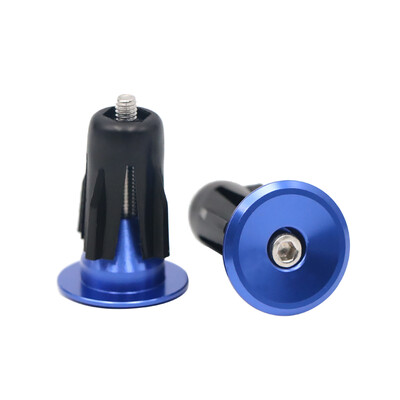 Dviračio rankenos vairo antgalio dangtelis aliuminio lydinio užraktas MTB kalnų dviračių rankenos rankenos rankenos galinės kištukai, juodi dviračio priedams