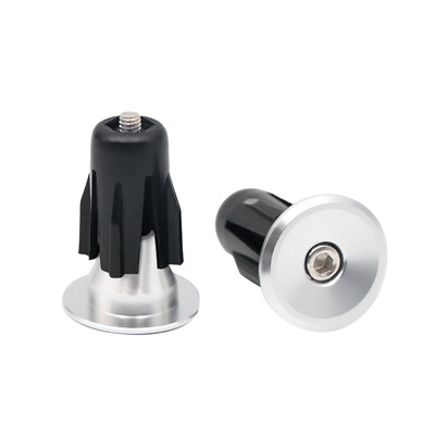 Dviračio rankenos vairo antgalio dangtelis aliuminio lydinio užraktas MTB kalnų dviračių rankenos rankenos rankenos galinės kištukai, juodi dviračio priedams