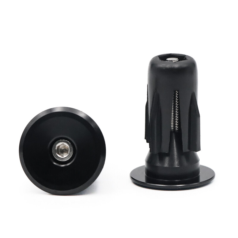 Dviračio rankenos vairo antgalio dangtelis aliuminio lydinio užraktas MTB kalnų dviračių rankenos rankenos rankenos galinės kištukai, juodi dviračio priedams