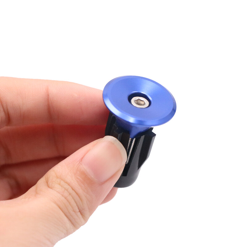 Dviračio rankenos vairo antgalio dangtelis aliuminio lydinio užraktas MTB kalnų dviračių rankenos rankenos rankenos galinės kištukai, juodi dviračio priedams