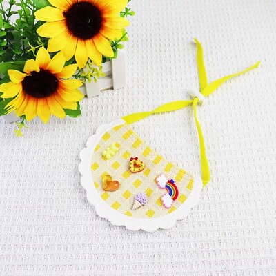 Plaidas naminių gyvūnėlių skara Lovely Suger Candy Cat Seilėtinis Antkaklis Šuniui Seilė Rankšluostis Naminių gyvūnėlių Priedai