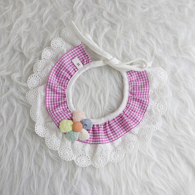 Mājdzīvnieks Bib Kaķis Suns Ziedu Šalle Jauki Suņi Siekalu dvielis Kaķa kakla lakats Mājdzīvnieku saģērbšanas piederumi