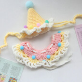 Rudens žiemos kačių skrybėlių rinkinys Miela rafinuota naminių gyvūnėlių kepurė šuniukas Kačiukai Megzta kepurė Vakarėlis Fotosesijos rekvizitai Dekoravimo katės priedai