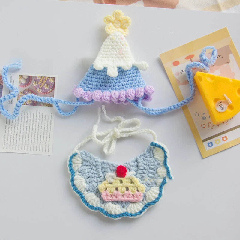 Rudens žiemos kačių skrybėlių rinkinys Miela rafinuota naminių gyvūnėlių kepurė šuniukas Kačiukai Megzta kepurė Vakarėlis Fotosesijos rekvizitai Dekoravimo katės priedai