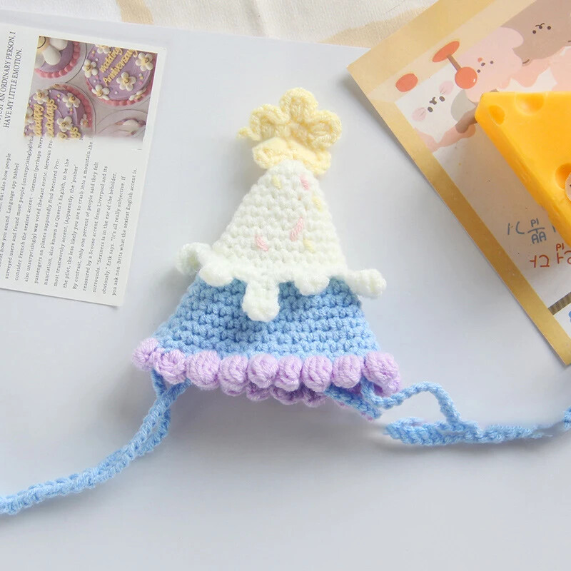 Rudens žiemos kačių skrybėlių rinkinys Miela rafinuota naminių gyvūnėlių kepurė šuniukas Kačiukai Megzta kepurė Vakarėlis Fotosesijos rekvizitai Dekoravimo katės priedai