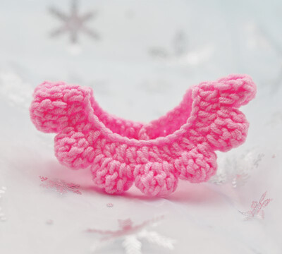 Vilnas kaķa apkakle, saldi rozā, tamborēta ziedu suņu kaklarota Krāsaina mājdzīvnieku bandana Manuāla kaķēnu šalle maziem suņiem Kaķu aksesuāri